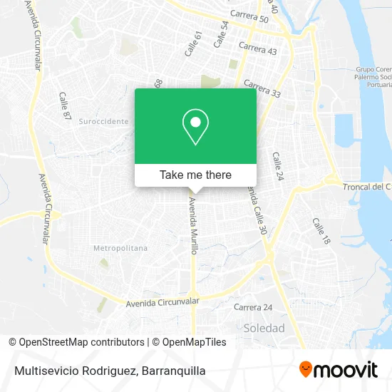 Multisevicio Rodriguez map