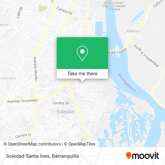 Soledad Santa Ines map