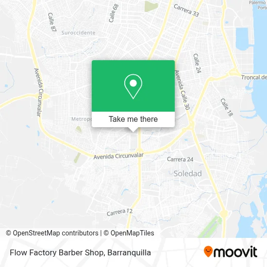 Flow Factory Barber Shop map