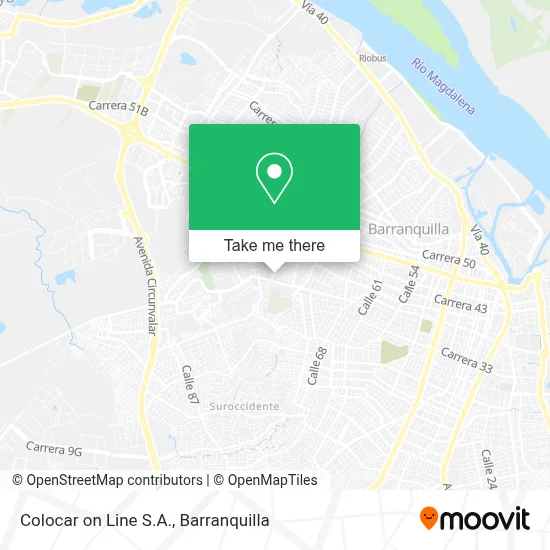 Colocar on Line S.A. map
