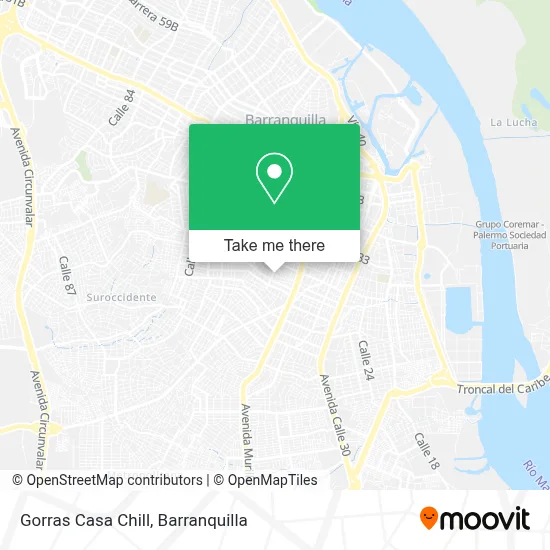 Gorras Casa Chill map
