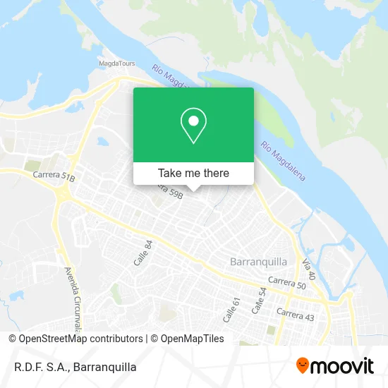 R.D.F. S.A. map