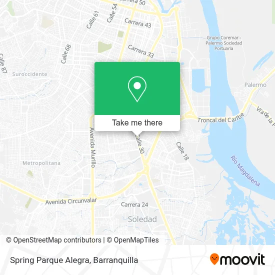 Spring Parque Alegra map