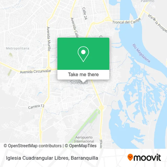 Iglesia Cuadrangular Libres map