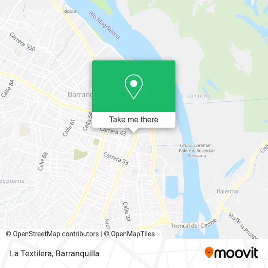 La Textilera map
