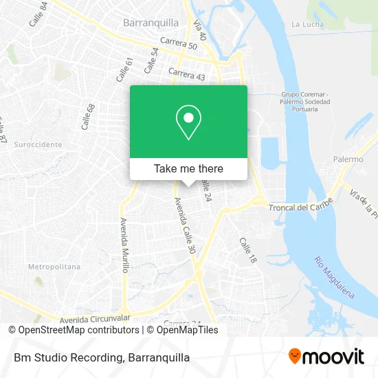 Bm Studio Recording map