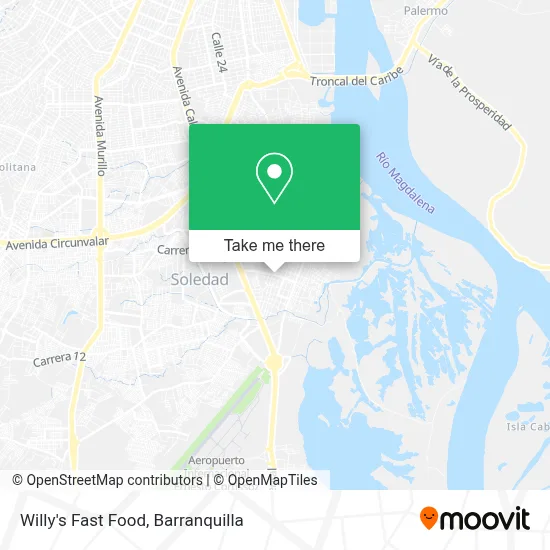 Willy's Fast Food map