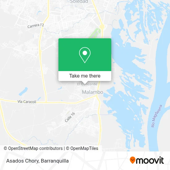 Asados  Chory map