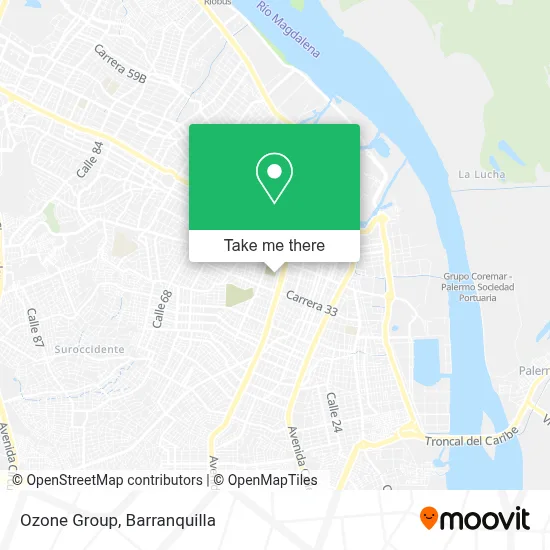Ozone Group map