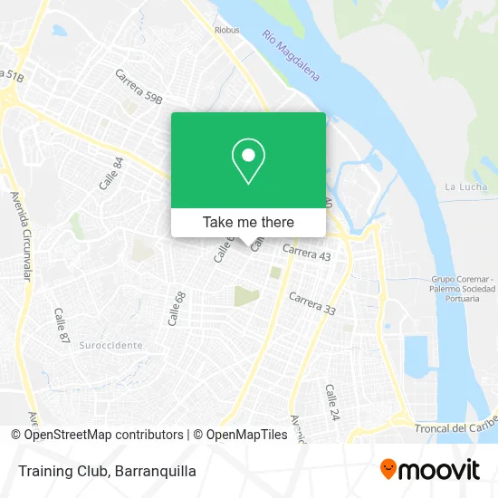 Training Club map