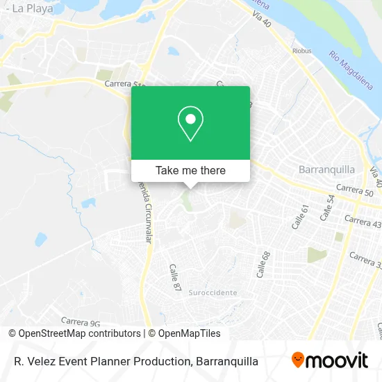 R. Velez Event Planner Production map