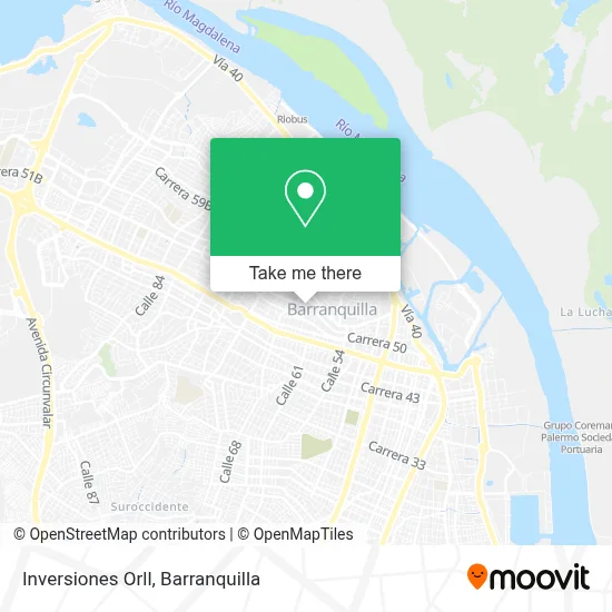 Inversiones Orll map