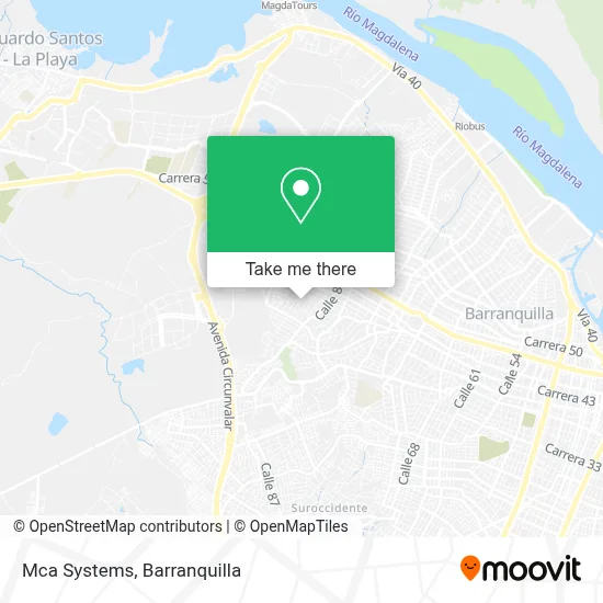 Mca Systems map