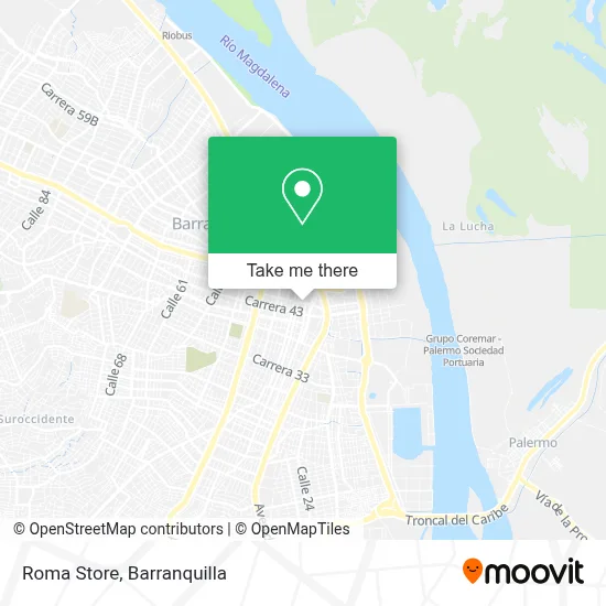 Roma Store map