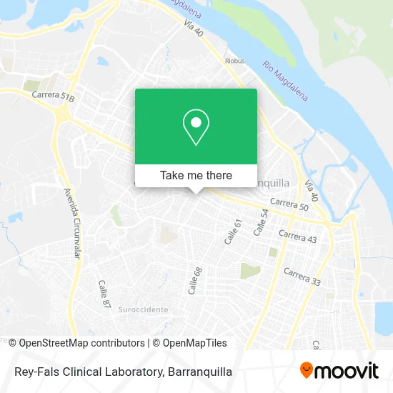 Rey-Fals Clinical Laboratory map