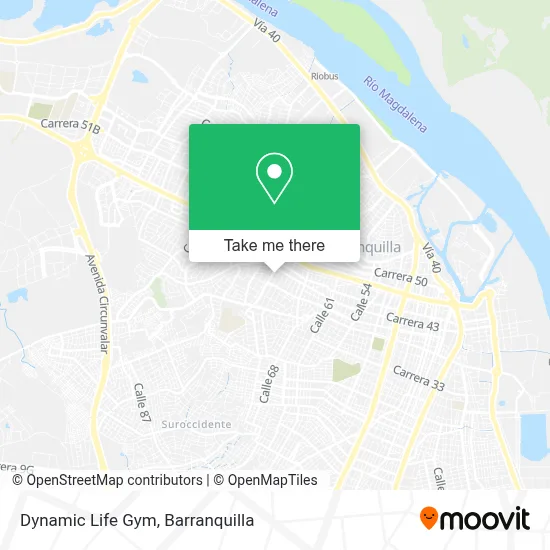 Dynamic Life Gym map