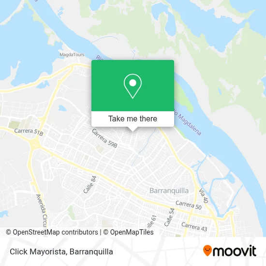 Click Mayorista map