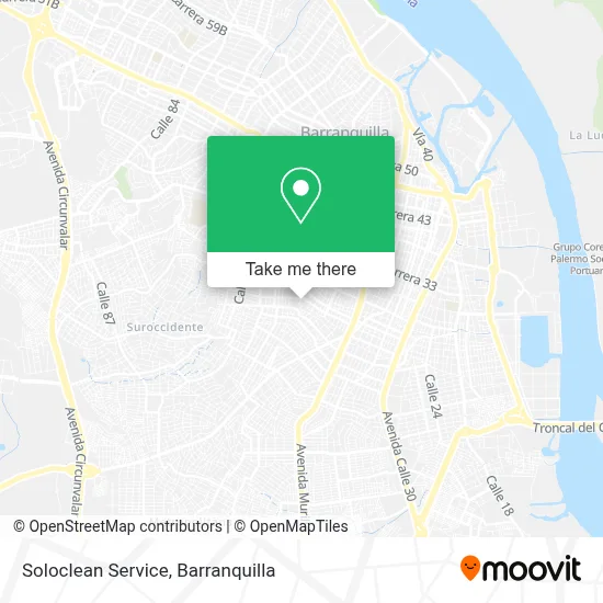 Soloclean Service map