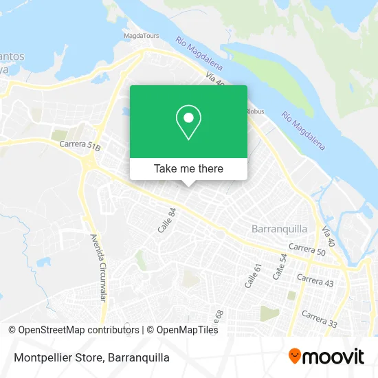 Montpellier Store map