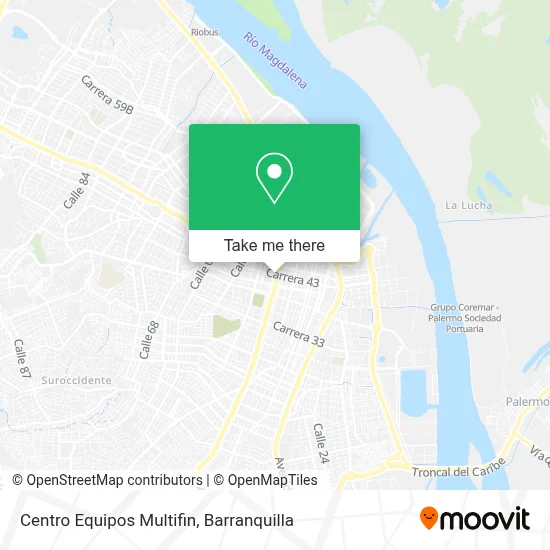 Centro Equipos Multifin map