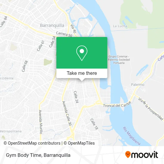 Gym Body Time map