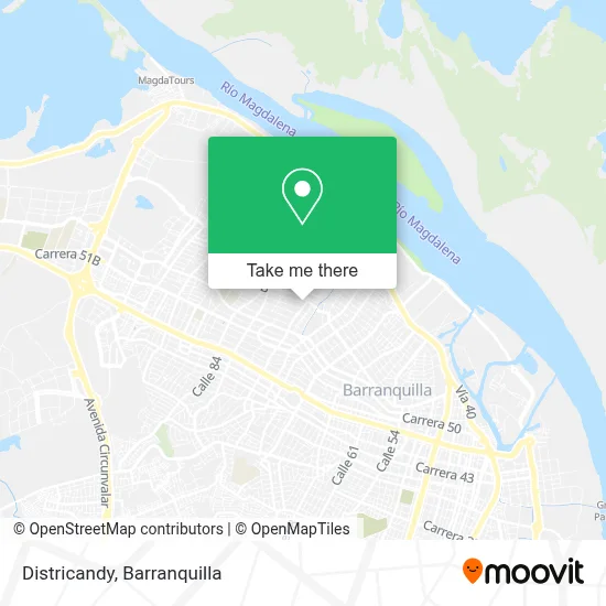Districandy map