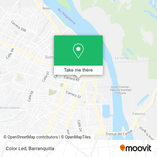 Color Led map