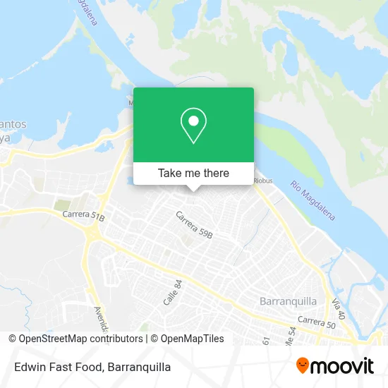 Edwin Fast Food map