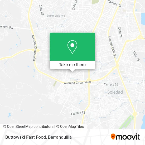 Buttowski Fast Food map