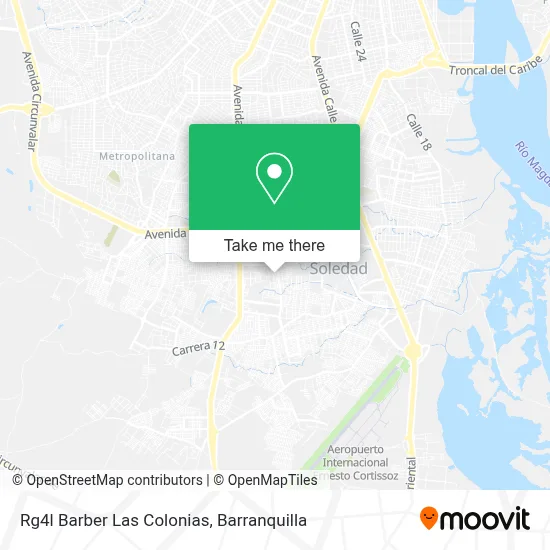 Rg4l Barber Las Colonias map