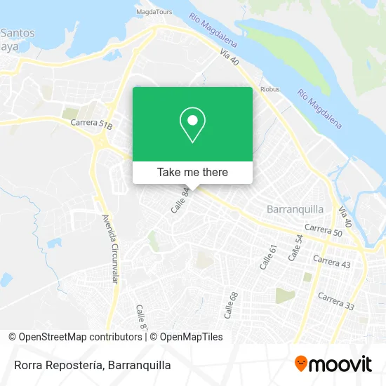 Rorra Repostería map