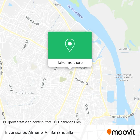 Inversiones Almar S.A. map