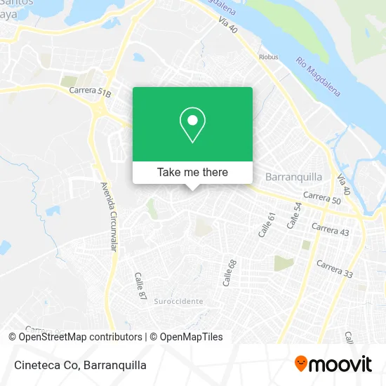 Cineteca Co map