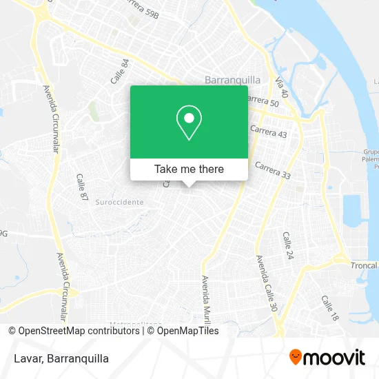 Lavar map
