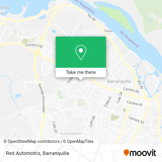 Red Automotriz map