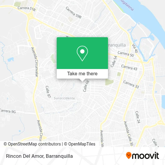 Rincon Del Amor map