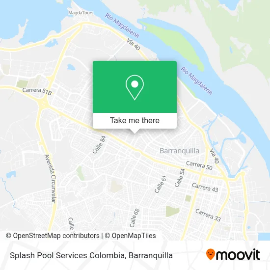 Splash Pool Services Colombia map