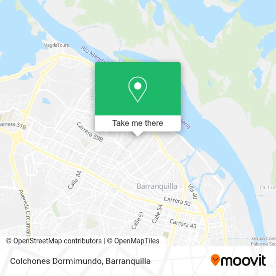 Colchones Dormimundo map