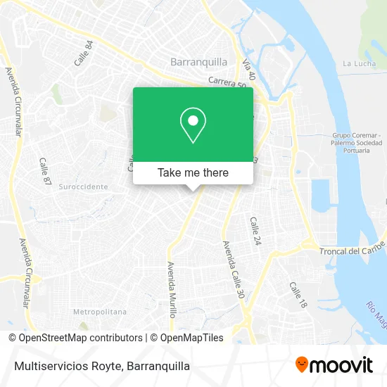 Multiservicios Royte map