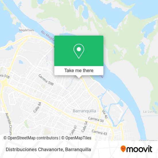 Distribuciones Chavanorte map