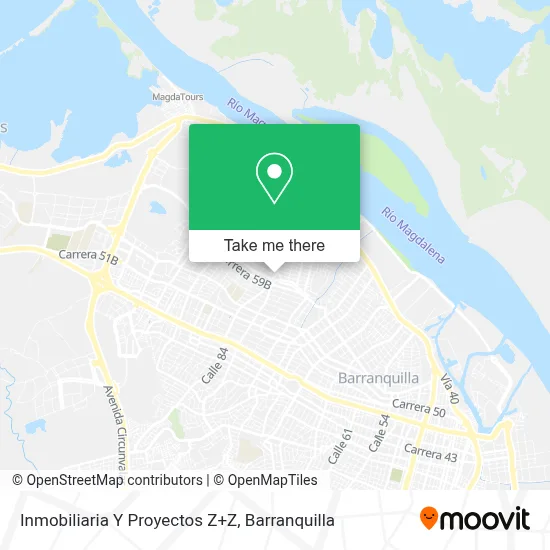 Inmobiliaria Y Proyectos Z+Z map