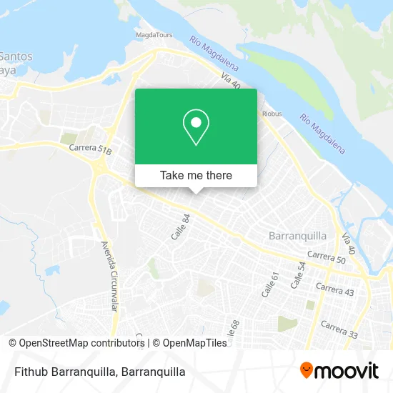 Fithub Barranquilla map