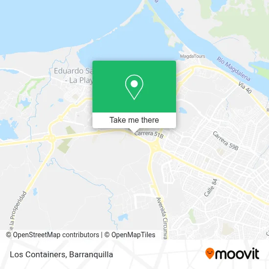 Los Containers map