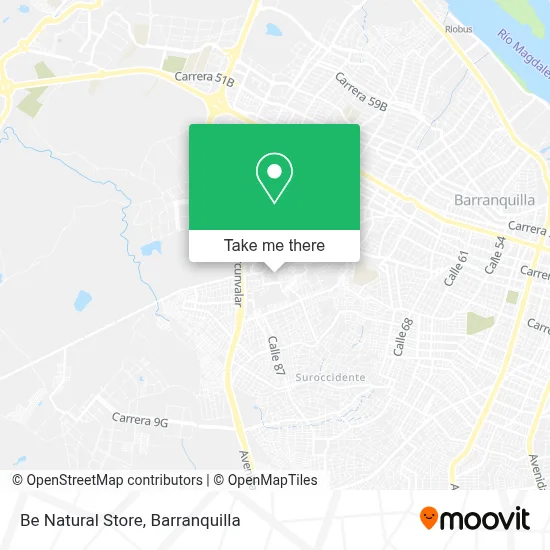 Be Natural Store map