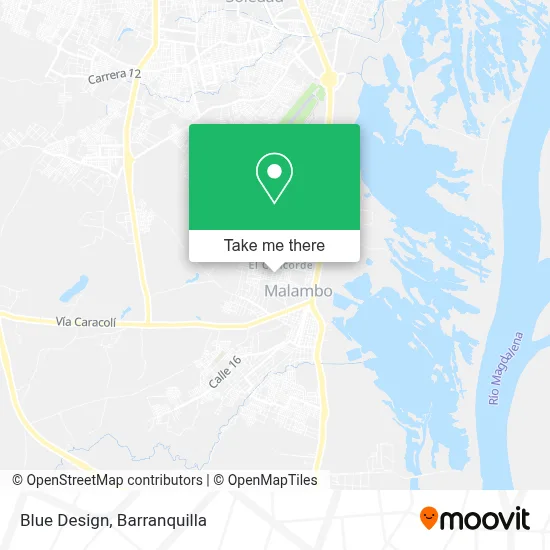 Blue Design map