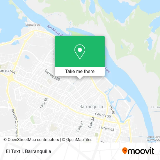 El Textil map