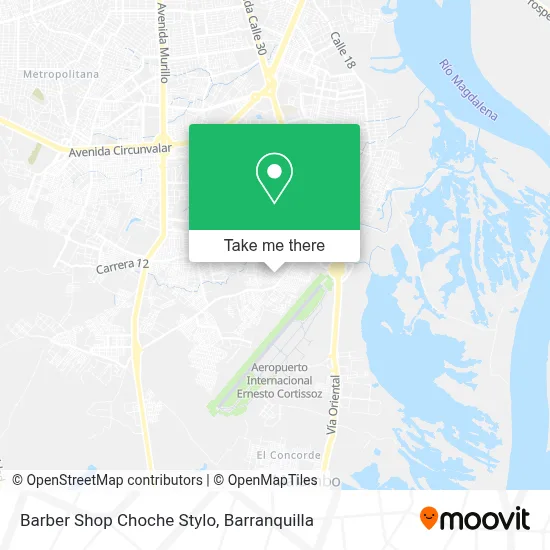 Barber Shop Choche Stylo map