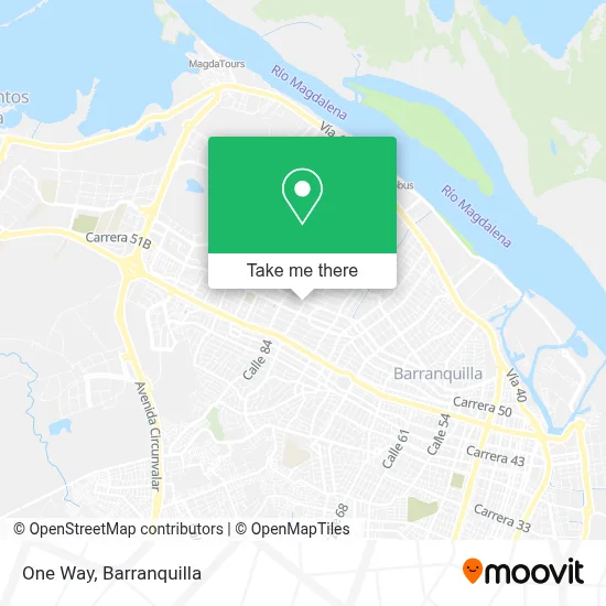 One Way map