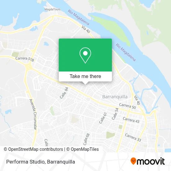 Performa Studio map