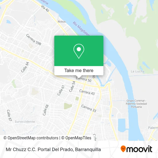 Mr Chuzz C.C. Portal Del Prado map